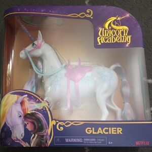 Unicorn Academy Glacier White Kids Unicorn Toy - Pink & Blue Accents